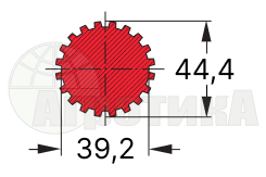 Переходник (адаптер) с 1 3/8-6 на 1 3/4-20
