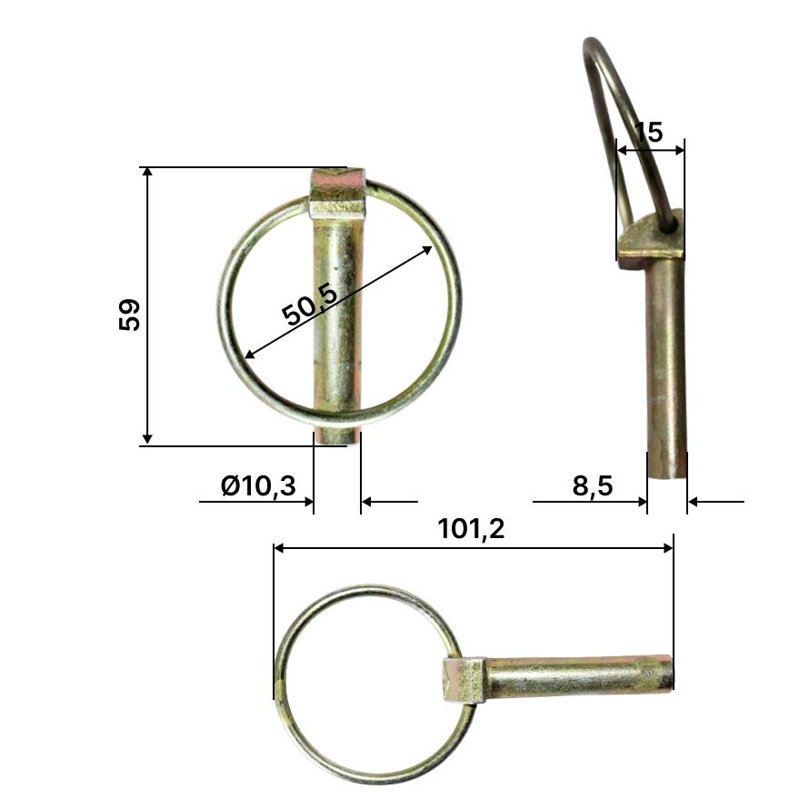 Фиксатор 12X45 SAE1010-1020 ZN10C Walterschied 1095409