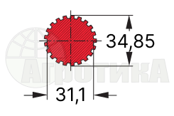 Переходник (адаптер) с 1 3/4-20 на 1 3/8-21