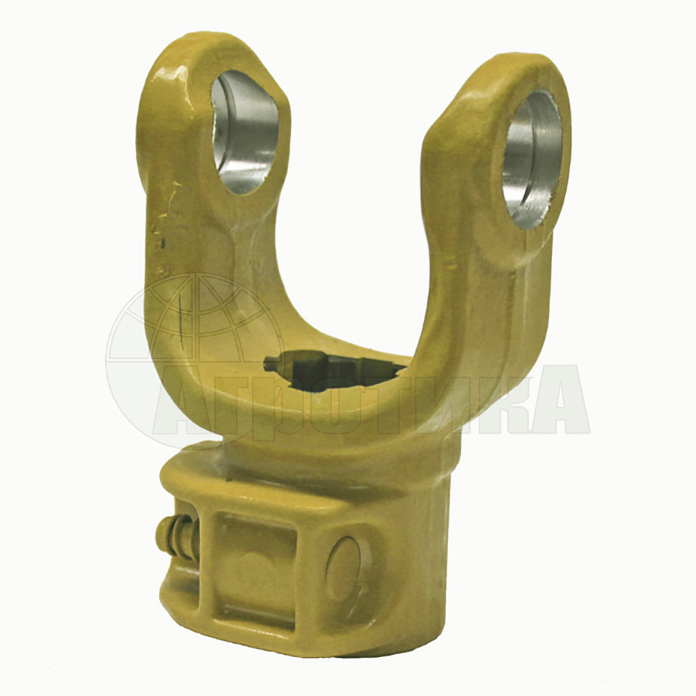 Вилка шлицевая 20 шлицев (1 3/4" (20)) под крестовину 27x75 карданного вала для сельхозтехники