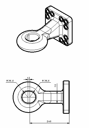Опорный кронштейн защиты (чашка) Agrisem AGM12-03-502