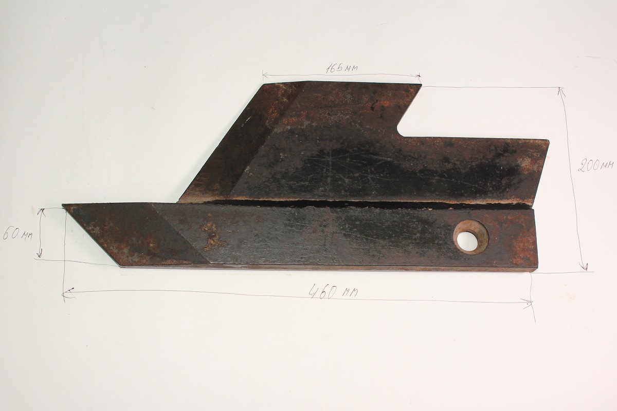 Нож нижний стандартный правый SOC2012-182 Агрисем (Agrisem)