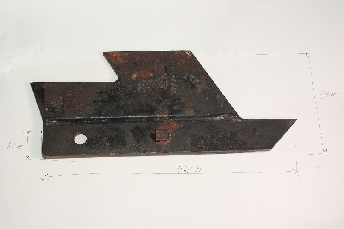 Нож нижний стандартный правый SOC2012-182 Агрисем (Agrisem)